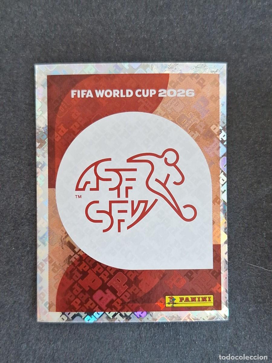 Cromos de F&uacute;tbol: L2 ESCUDO SELECCION SUIZA 1 PANINI MUNDIAL FIFA WORLD CUP 2026 PANINI NUNCA PEGADO SIN PEGAR
