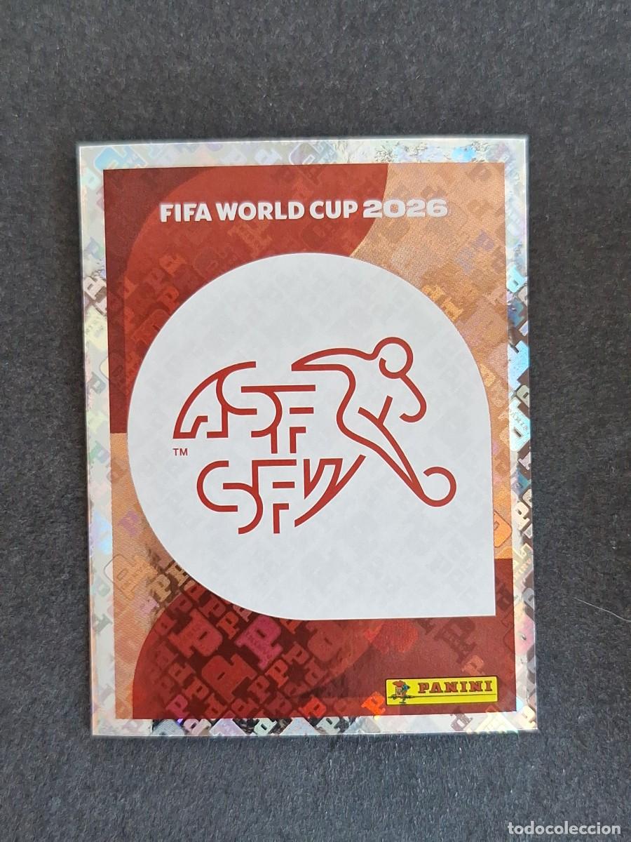 Cromos de F&uacute;tbol: L2 ESCUDO SELECCION SUIZA 1 PANINI MUNDIAL FIFA WORLD CUP 2026 PANINI NUNCA PEGADO SIN PEGAR