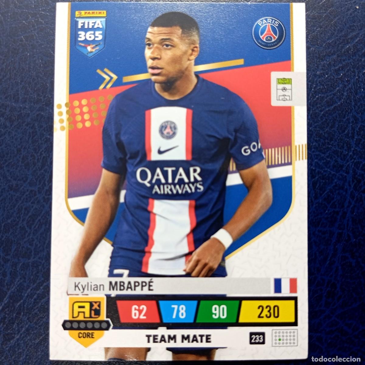 Cromos de F&uacute;tbol: ⚜️ Kylian Mbapp&eacute;. 233. Panini Adrenalyn XL FIFA 365 2023. Nueva de paquete, New from Package