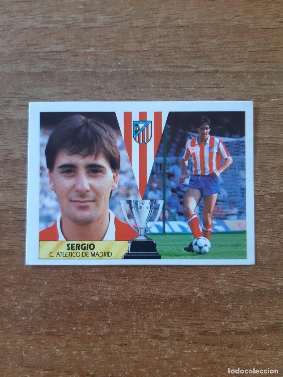 Cromos de F&uacute;tbol: Sergio (Atl&eacute;tico Madrid) Liga 87-88 ESTE. Nunca pegado, sin pegar