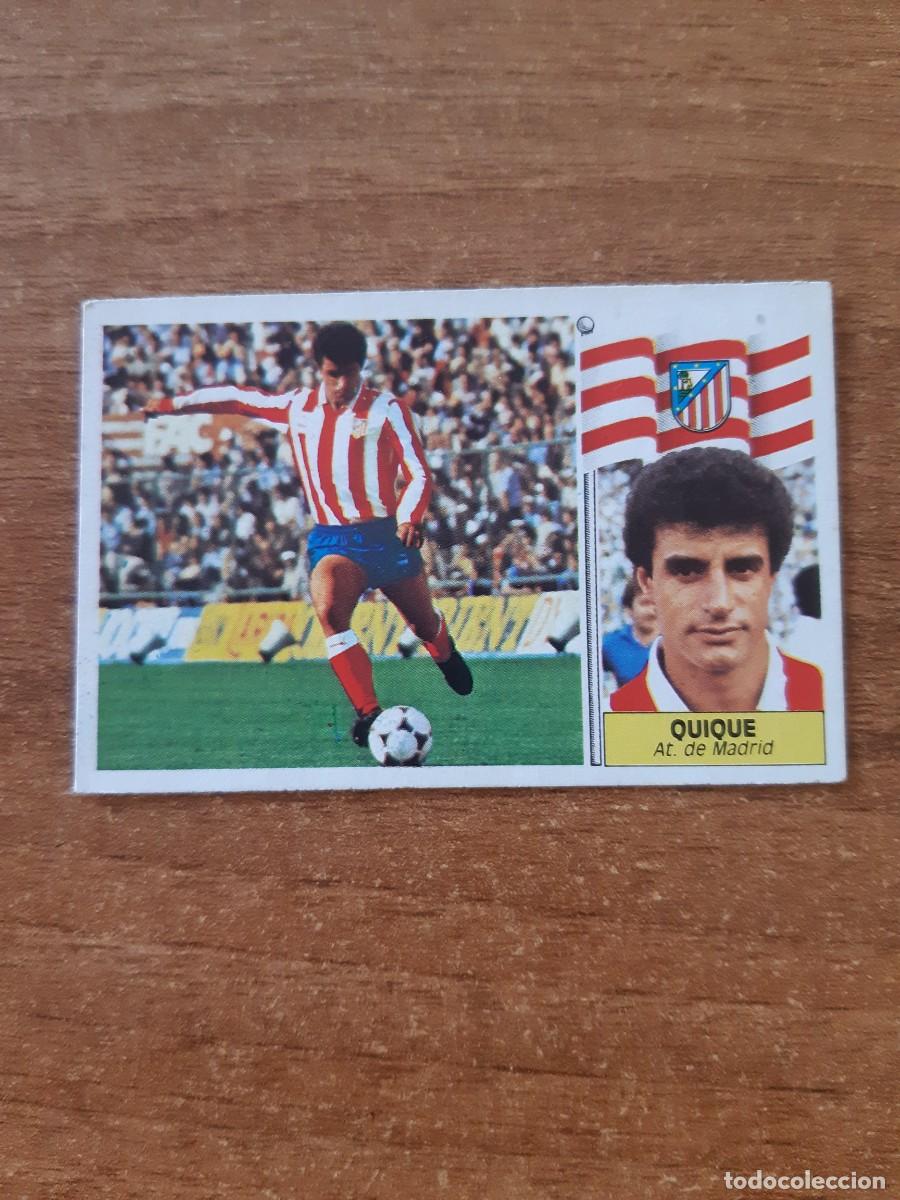 Figurine di Calcio: Quique (Atl&eacute;tico Madrid) Liga 86-87 ESTE. Nunca pegado, sin pegar