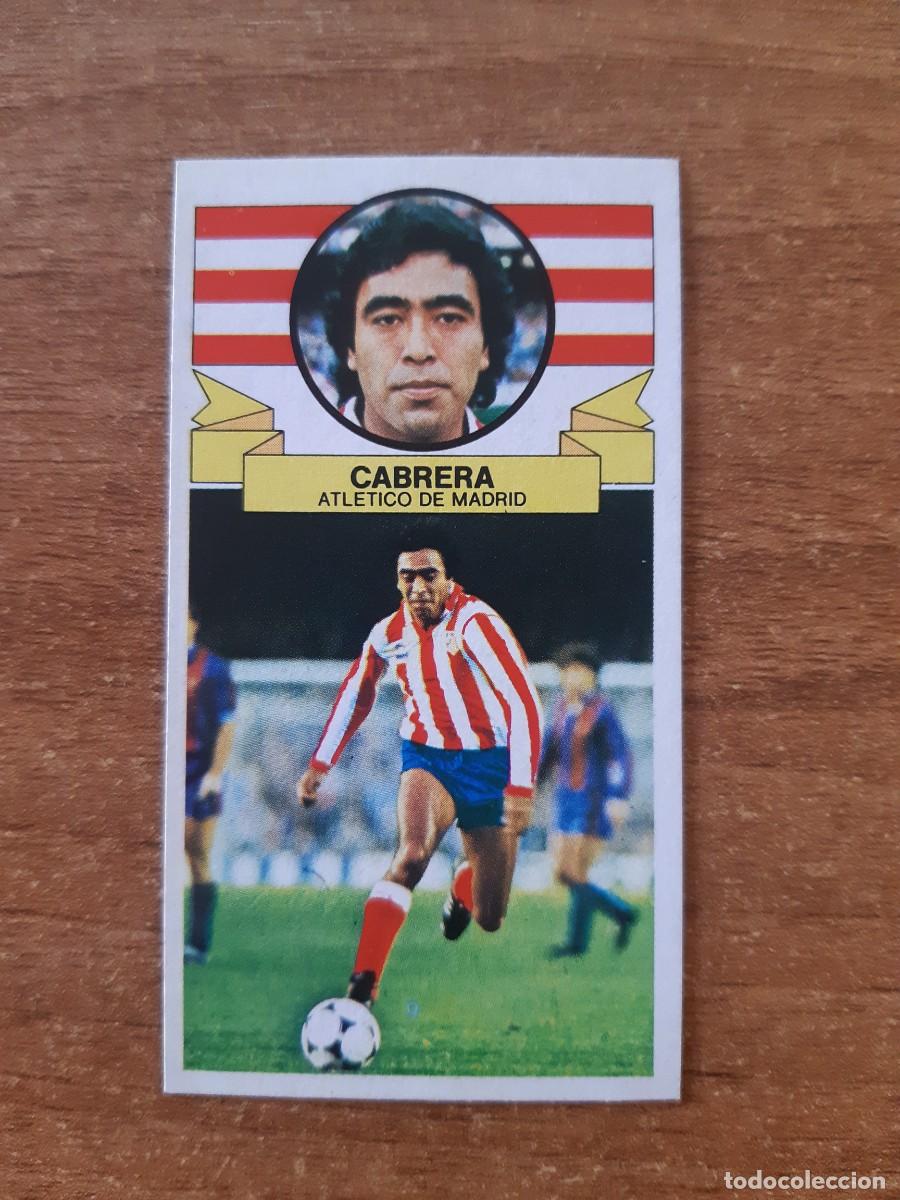 Cromos de F&uacute;tbol: Cabrera (Atl&eacute;tico Madrid) Liga 85-86 ESTE. Nunca pegado, sin pegar