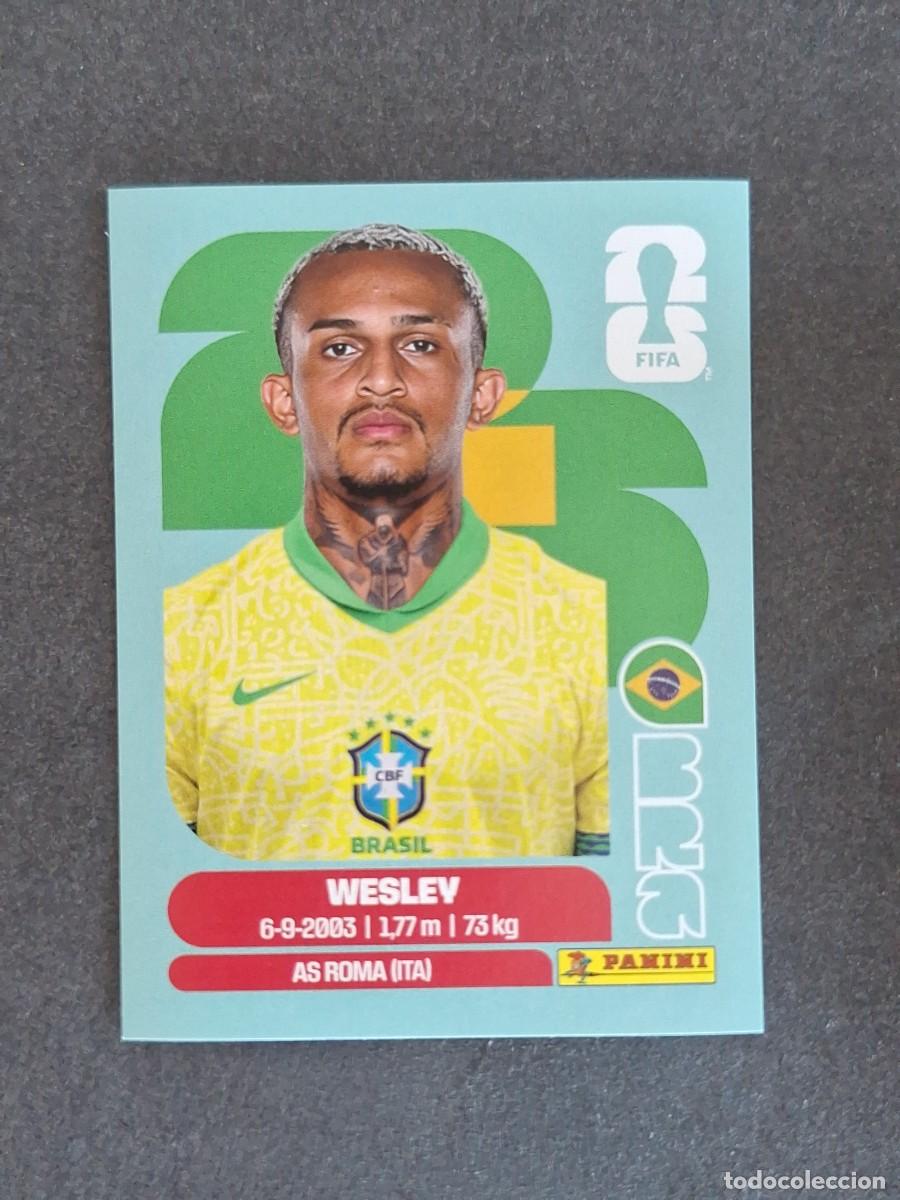 Cromos de F&uacute;tbol: L2 WESLEY SELECCION BRASIL 8 PANINI MUNDIAL FIFA WORLD CUP 2026 PANINI NUNCA PEGADO SIN PEGAR