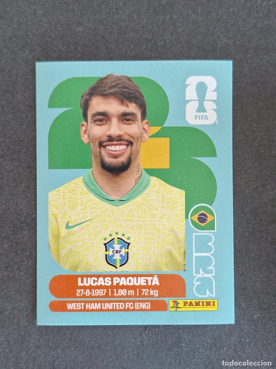 Cromos de F&uacute;tbol: L2 PAQUETA SELECCION BRASIL 9 PANINI MUNDIAL FIFA WORLD CUP 2026 PANINI NUNCA PEGADO SIN PEGAR