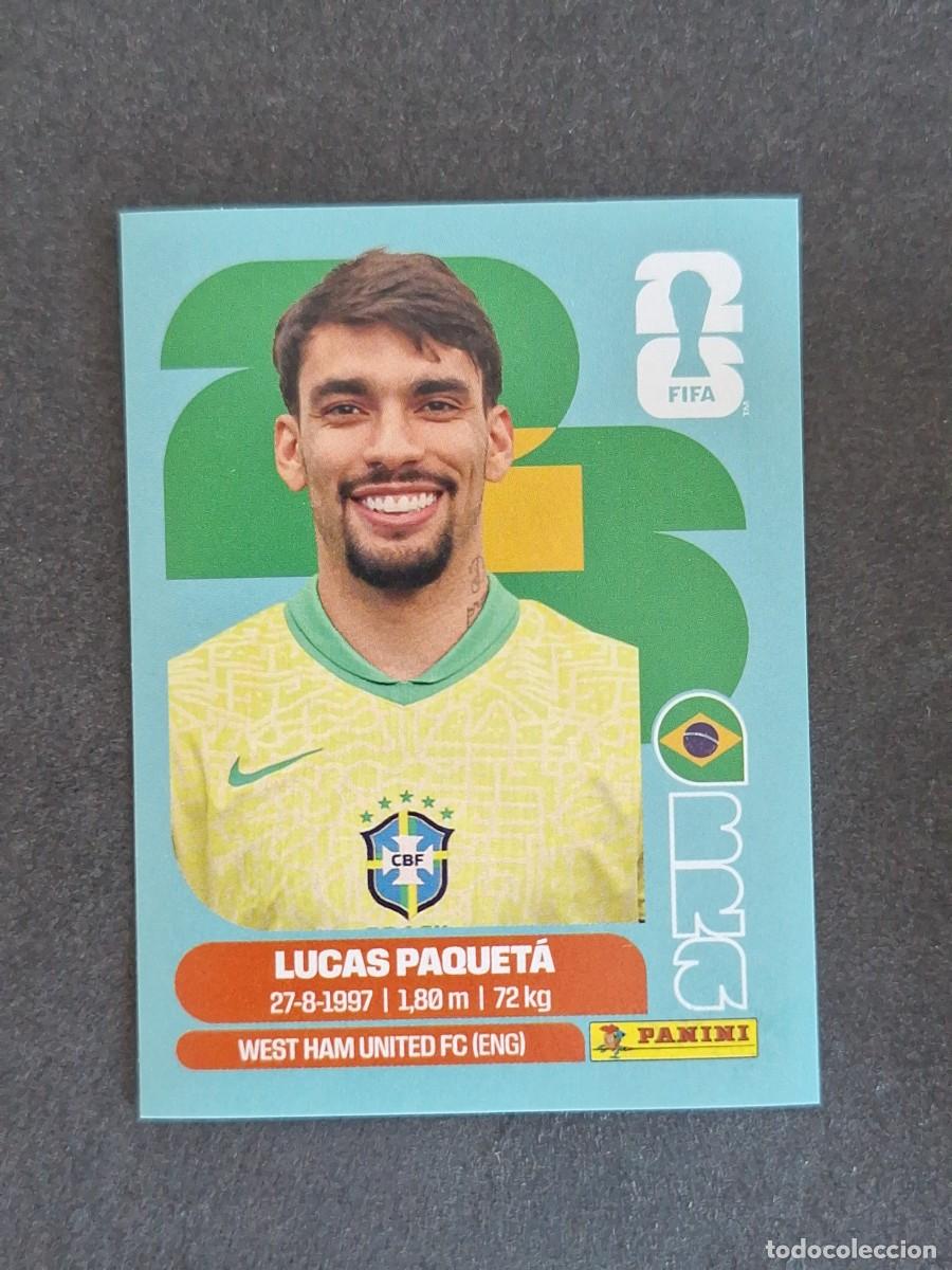Cromos de F&uacute;tbol: L2 PAQUETA SELECCION BRASIL 9 PANINI MUNDIAL FIFA WORLD CUP 2026 PANINI NUNCA PEGADO SIN PEGAR