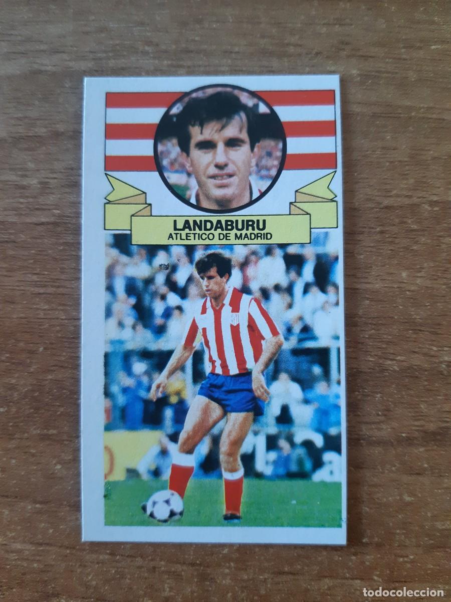 Cromos de Futebol: Landaburu (Atl&eacute;tico Madrid) Liga 85-86 ESTE. Nunca pegado, sin pegar