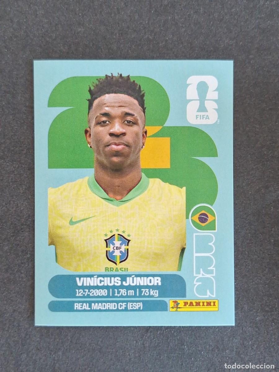 Cromos de F&uacute;tbol: L2 VINICIUS JUNIOR SELECCION BRASIL 14 PANINI MUNDIAL FIFA WORLD CUP 2026 PANINI NUNCA PEGADO