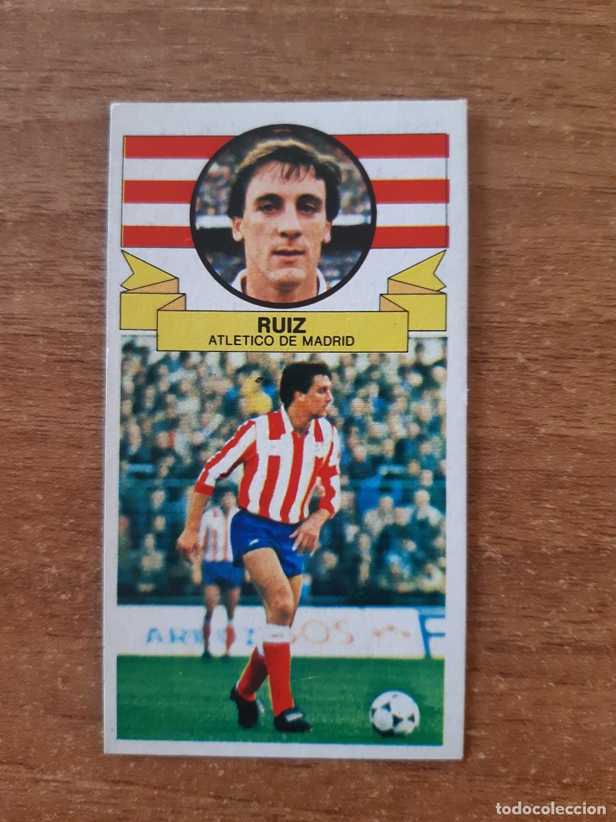Cromos de F&uacute;tbol: Ru&iacute;z (Atl&eacute;tico Madrid) Liga 85-86 ESTE. Nunca pegado, sin pegar
