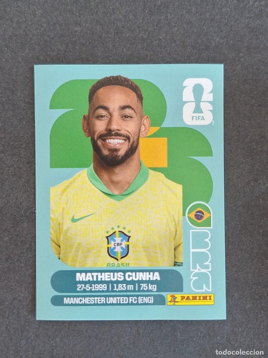 Cromos de F&uacute;tbol: L2 MATHEUS CUNHA SELECCION BRASIL 17 PANINI MUNDIAL FIFA WORLD CUP 2026 PANINI NUNCA PEGADO