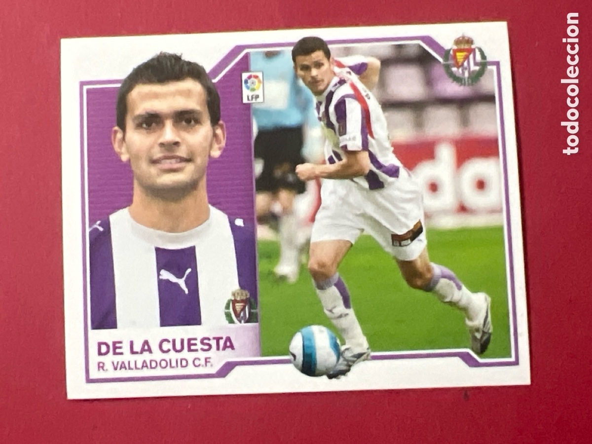 Cromos de F&uacute;tbol: C7036. De La Cuesta R Valladolid CF Liga Este 07 08