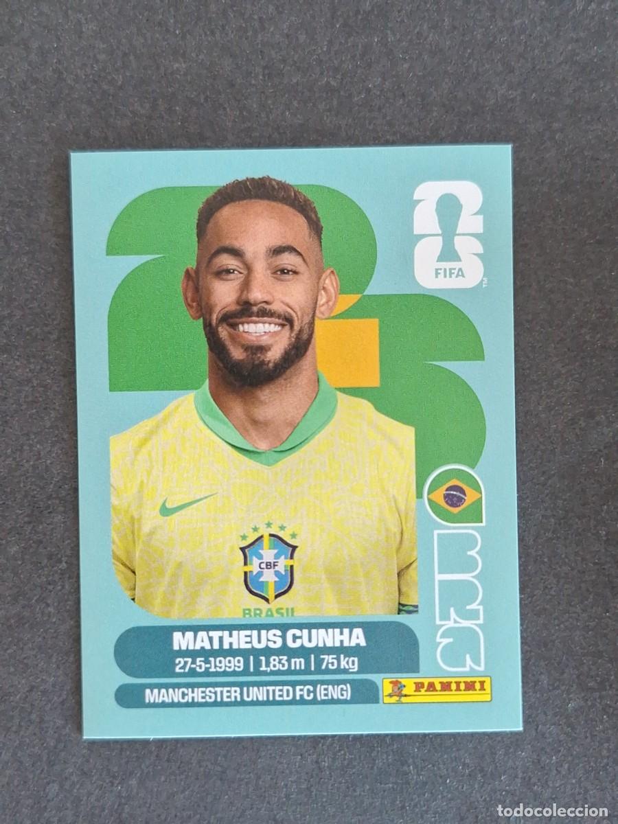 Cromos de F&uacute;tbol: L2 MATHEUS CUNHA SELECCION BRASIL 17 PANINI MUNDIAL FIFA WORLD CUP 2026 PANINI NUNCA PEGADO