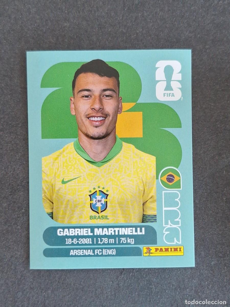 Cromos de F&uacute;tbol: L2 MARTINELLI SELECCION BRASIL 18 PANINI MUNDIAL FIFA WORLD CUP 2026 PANINI NUNCA PEGADO