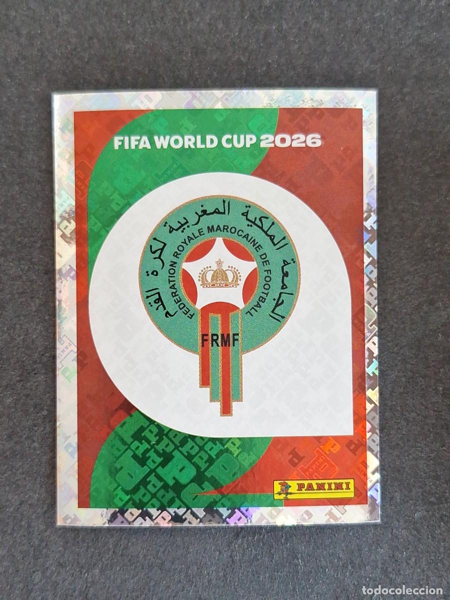 Cromos de F&uacute;tbol: L2 ESCUDO SELECCION MARRUECOS 1 PANINI MUNDIAL FIFA WORLD CUP 2026 PANINI NUNCA PEGADO