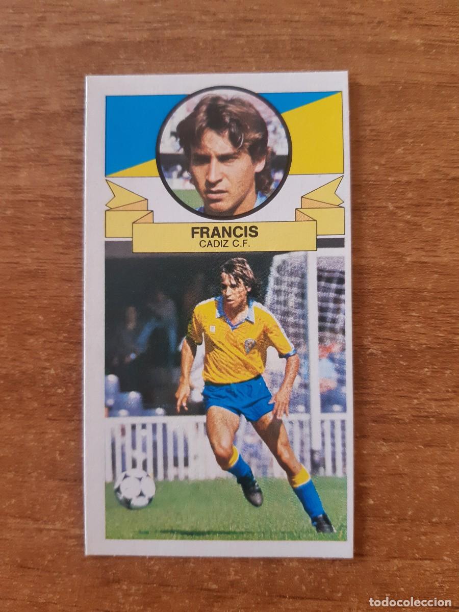 Fu&szlig;ball-Sticker: Francis (C&aacute;diz) Liga 85-86 ESTE. Nunca pegado, sin pegar