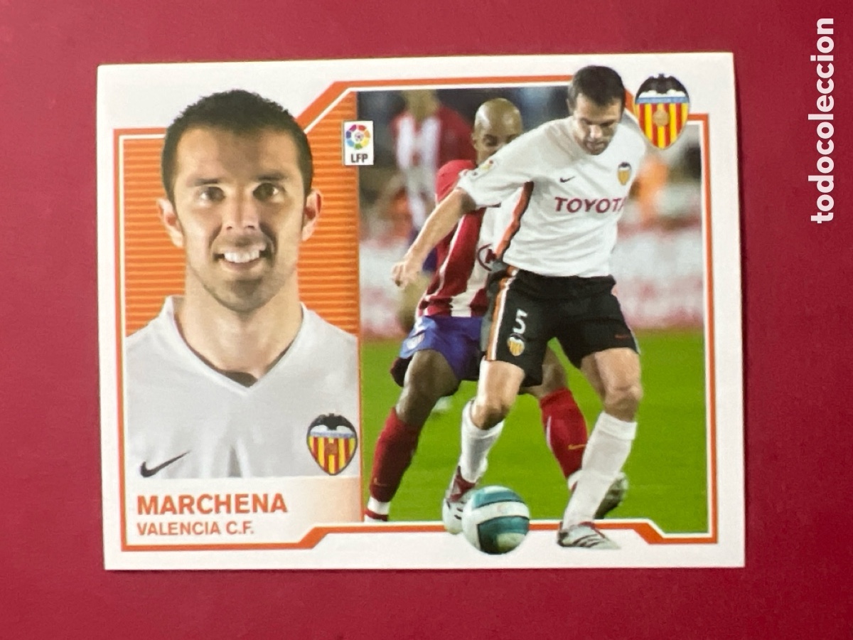 Fu&szlig;ball-Sticker: C7040. Marchena Valencia CF Liga Este 07 08