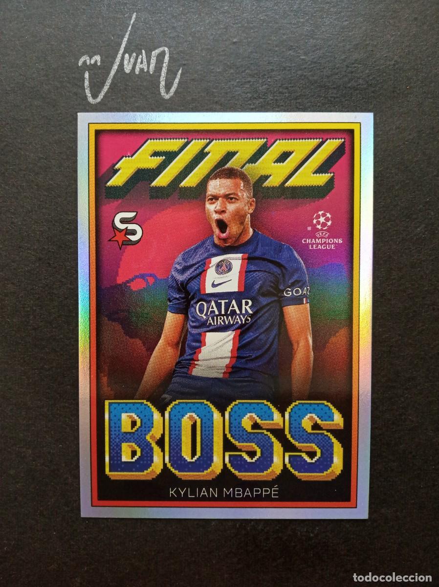 Cromos de F&uacute;tbol: FINAL BOSS MBAPPE PARIS SAINT-GERMAIN ⚽ TOPPS &reg; SUPERSTARS UEFA CLUB COMPETITIONS 2022 2023 22 23