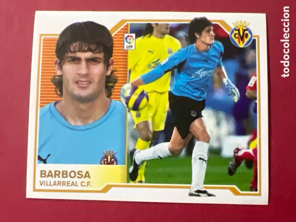 Fu&szlig;ball-Sticker: C7051. Barbosa Villarreal CF Liga Este 07 08