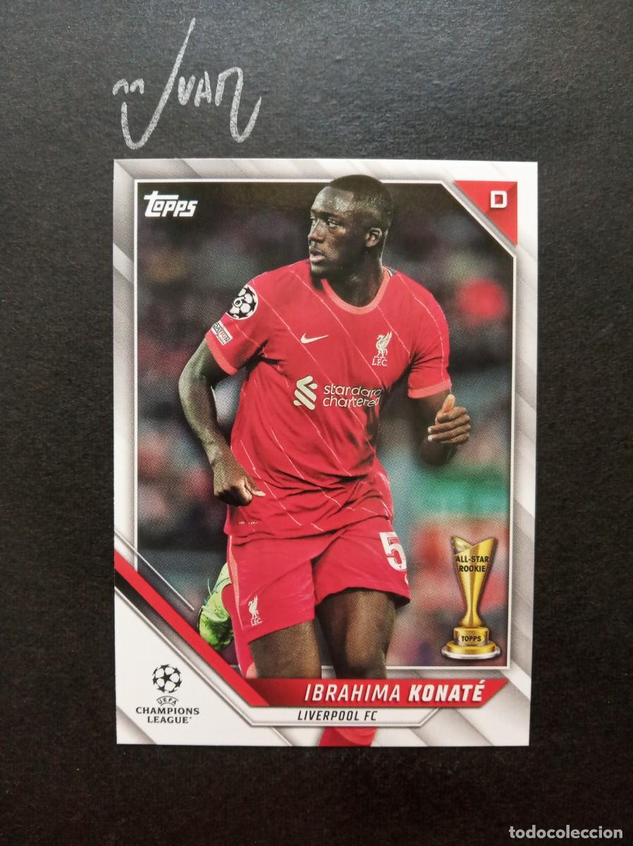 Fu&szlig;ball-Sticker: N&ordm; 117 ALL STAR ROOKIE KONATE LIVERPOOL REAL MADRID 2026⚽ TOPPS &reg; UCL FLAGSHIP 2021 2022 21 22 NUEVO
