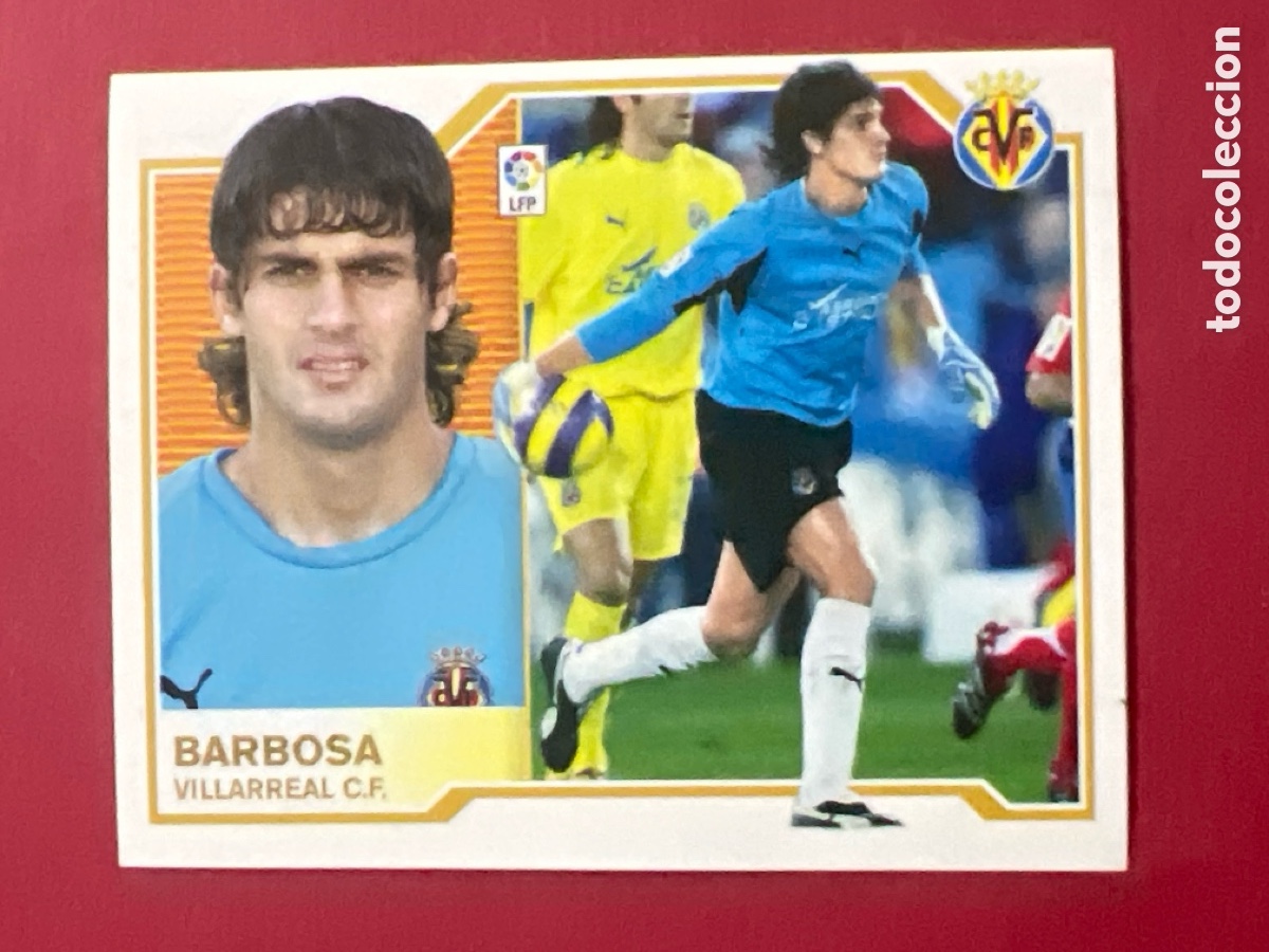 Fu&szlig;ball-Sticker: C7052. Barbosa Villarreal CF Liga Este 07 08