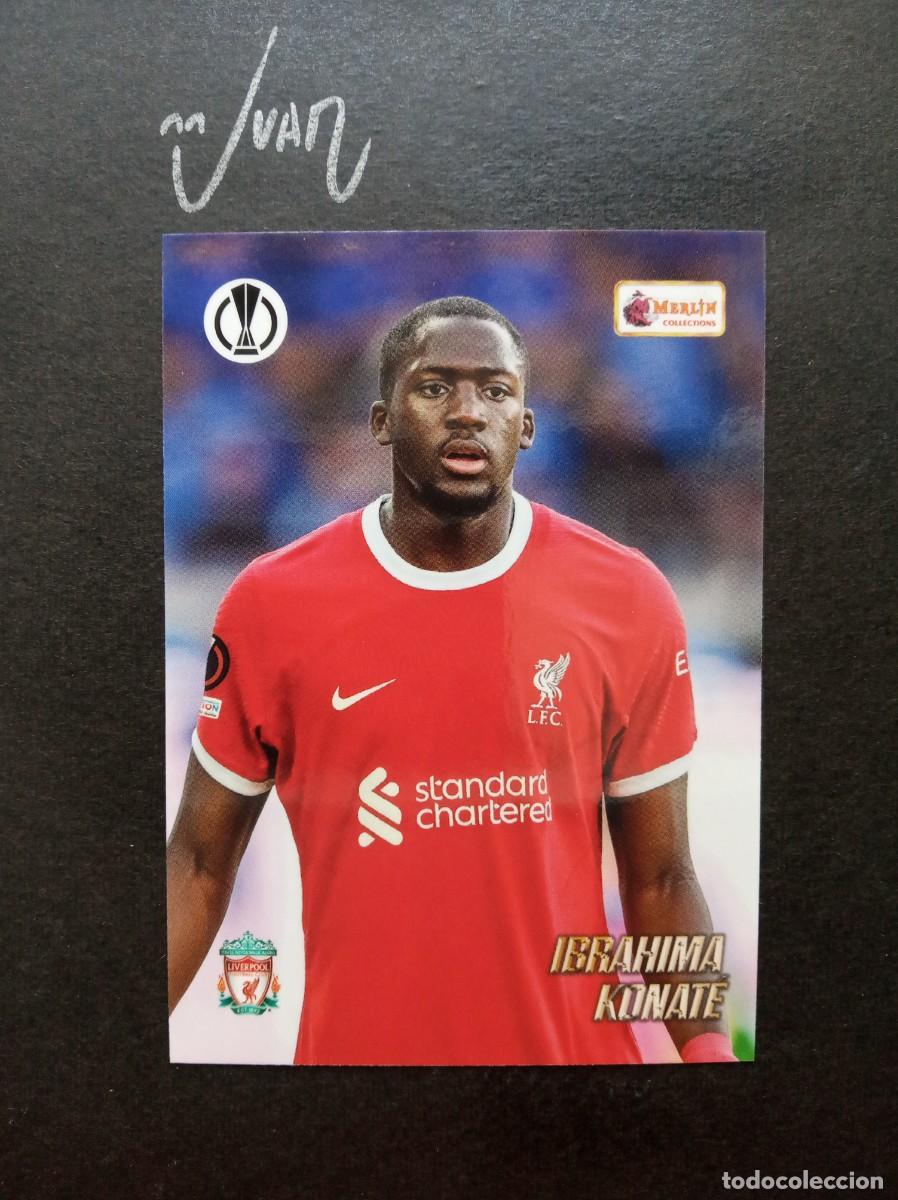 Fu&szlig;ball-Sticker: N&ordm; 18 KONATE LIVERPOOL REAL MADRID 2026 FRANCIA ⚽ TOPPS &reg; MERLIN HERITAGE 2023 2024 23 24 NUEVO