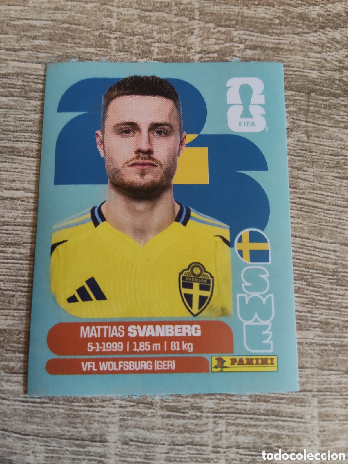 Cromos de F&uacute;tbol: Panini mundial 2026 SWE 12 Mattias Svanberg Suecia