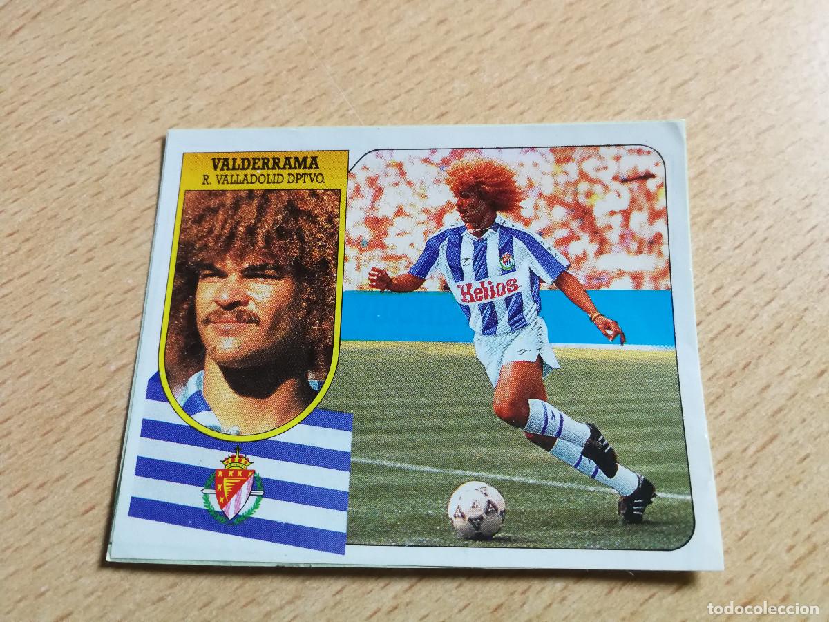 Cromos de F&uacute;tbol: Valderrama Coloca Real Valladolid, editorial Este 1991-92, Este 91/92, de pegatina despegado
