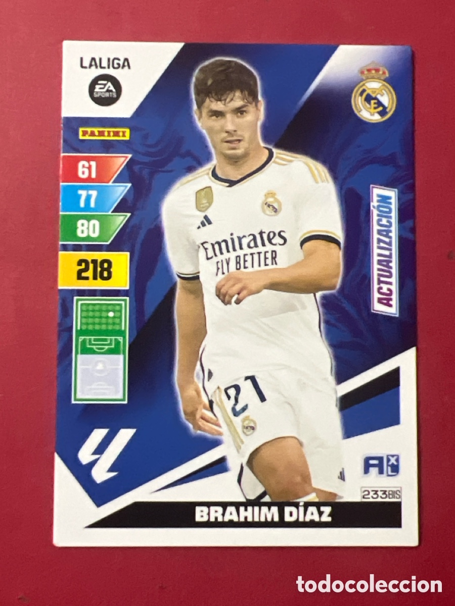Figurine di Calcio: C7057. 233BIS BRAHIM D&Iacute;AZ REAL MADRID ACTUALIZACI&Oacute;N ADRENALYN 2023 2024 23 24 233 BIS