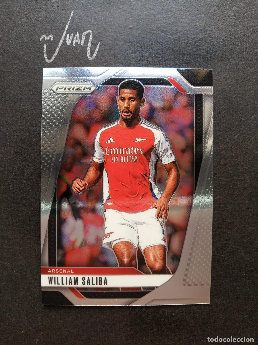 Figurine di Calcio: N&ordm; 20 WILLIAM SALIBA ARSENAL FRANCIA ⚽ PANINI &reg; PRIZM PREMIER LEAGUE SOCCER 2024 2025 24 25 NUEVO