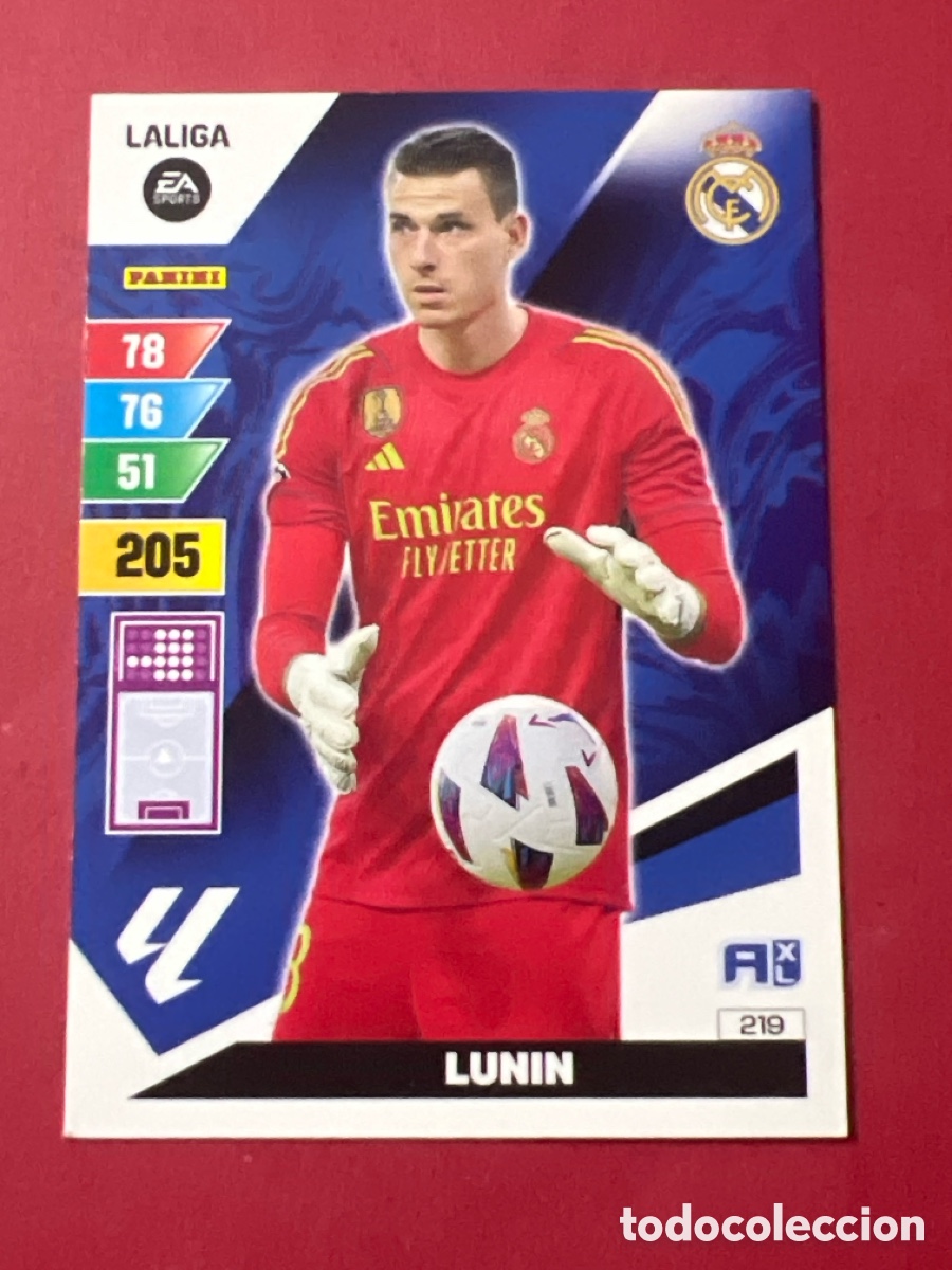 Figurine di Calcio: C7060. 219 Lunin ADRENALYN XL 2023/24