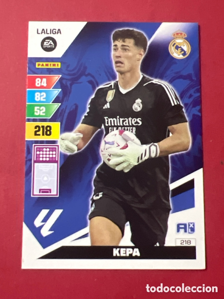 Figurine di Calcio: C7062. 218 Kepa Real Madrid Adrenalyn XL 2023 2024 23 24