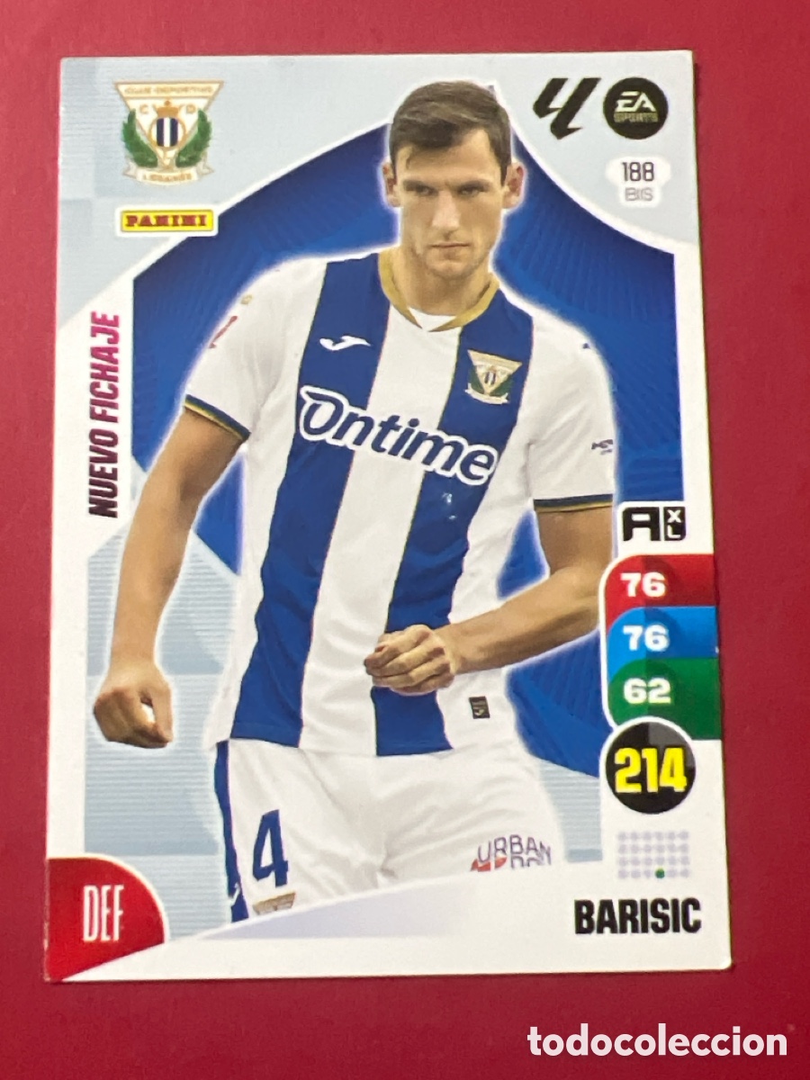 Cromos de F&uacute;tbol: C7069. 188 BIS Barisic, CD Legan&eacute;s, Nuevo Fichaje, Panini Adrenalyn XL 2024 2025 24 25