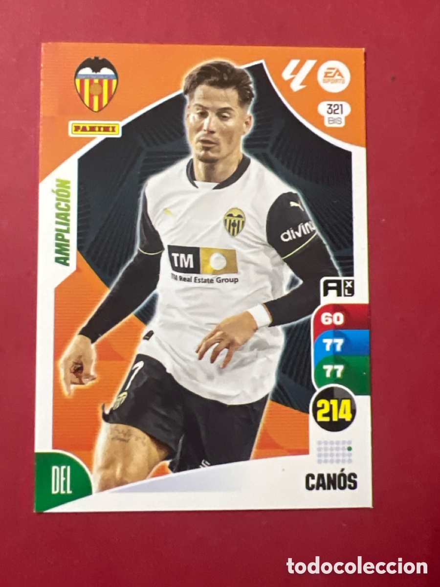 Cromos de F&uacute;tbol: C7070. ADRENALYN XL 2024-2025 24 25 PANINI &ndash; F&Uacute;TBOL VALENCIA CF N&ordm; 321 BIS CAN&Oacute;S