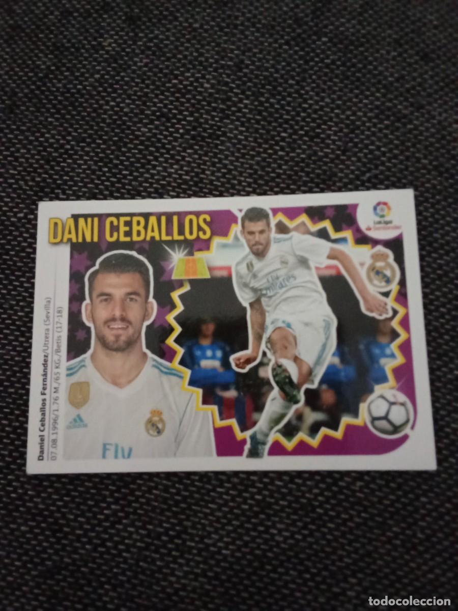 Cromos de F&uacute;tbol: 13 B Dani Ceballos real Madrid liga este 2018-19