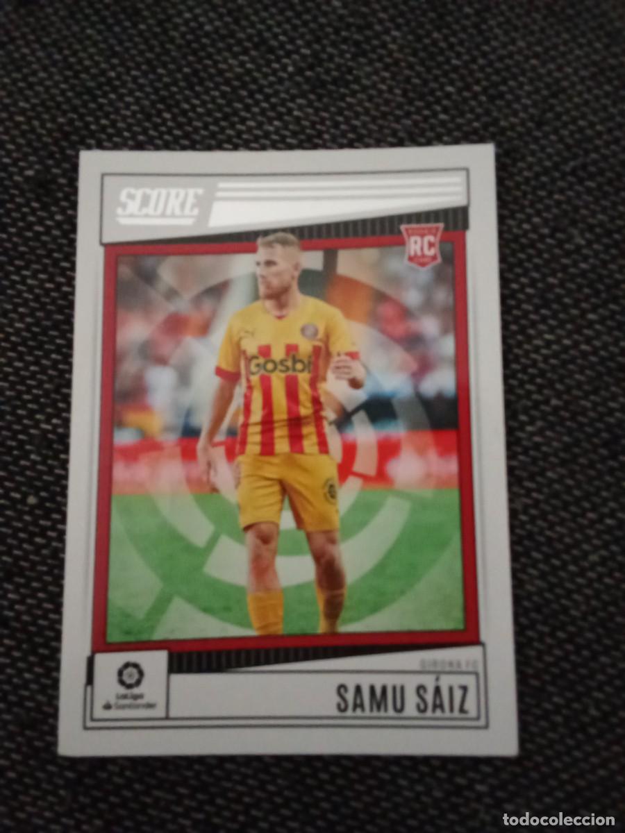 Cromos de F&uacute;tbol: 86 Samu saiz Girona score la liga soccer Panini 2022-23