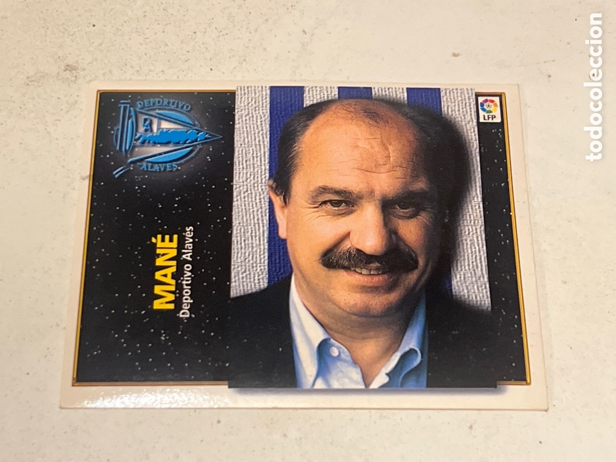 Cromos de F&uacute;tbol: Cromo F&uacute;tbol Liga Este 98-99 Entrenador Man&eacute; Deportivo Alav&eacute;s