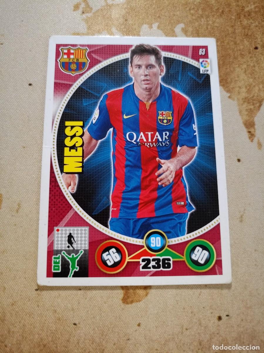 Cromos de F&uacute;tbol: # Barcelona 63 MESSI Adrenalyn 2014-15