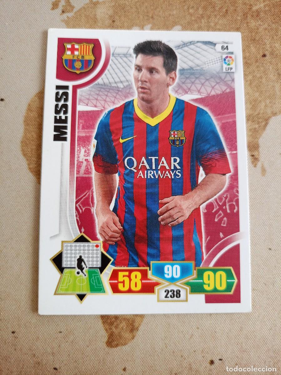 Cromos de F&uacute;tbol: # Barcelona 64 MESSI Adrenalyn 2013-14