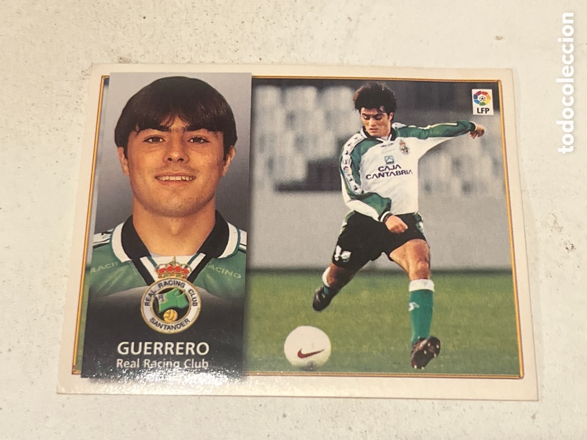 Cromos de F&uacute;tbol: Cromo F&uacute;tbol Liga Este 98-99 Guerrero Real Racing Club