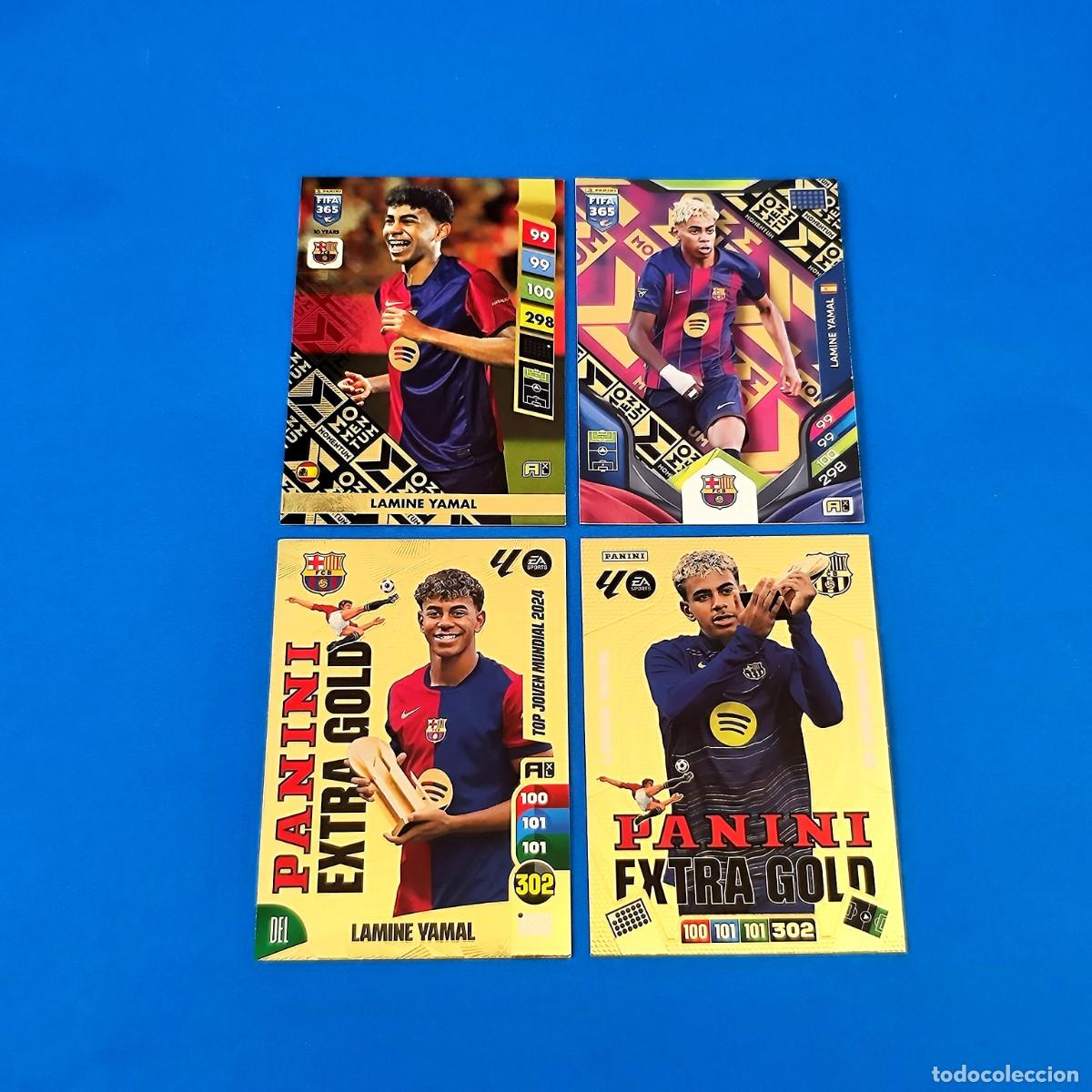 Cromos de F&uacute;tbol: Adrenalyn 2024 2025 / 24 25 - 2025 2026 / 25 26 Lamine Yamal Panini Extra Gold - Momentum FIFA 365