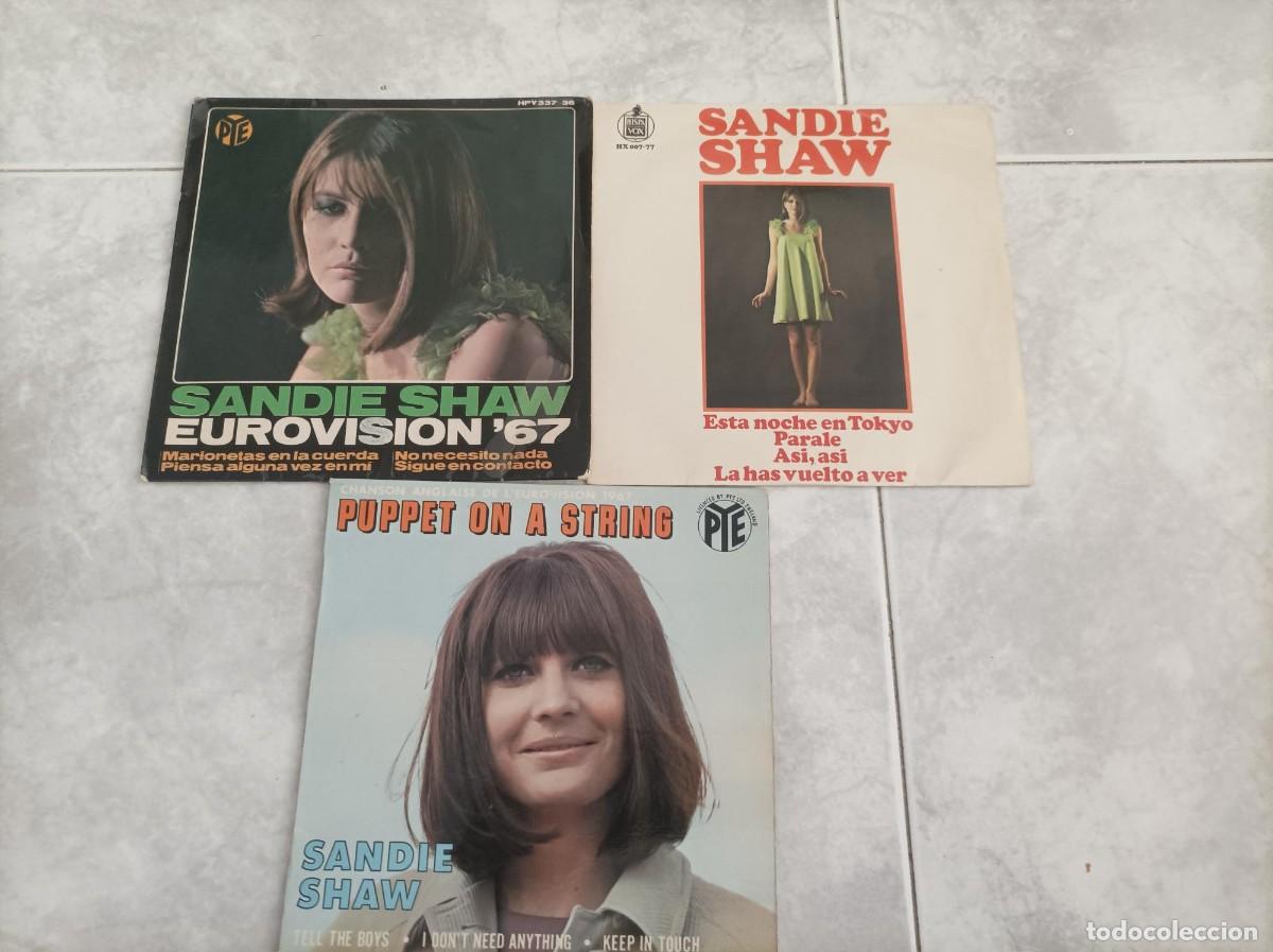 Cromos de f&uacute;tbol: Sandie Shaw -lote de eps- - Foto 1