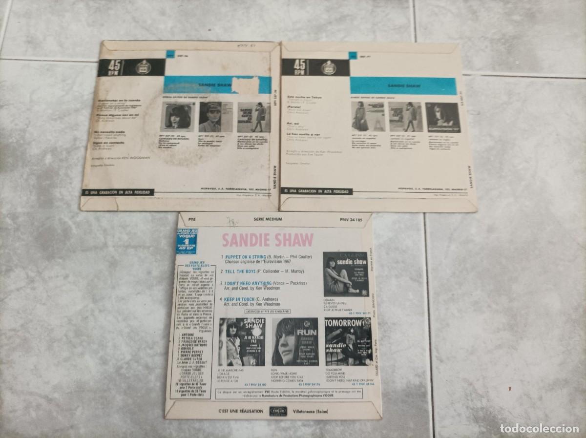 Cromos de f&uacute;tbol: Sandie Shaw -lote de eps- - Foto 2