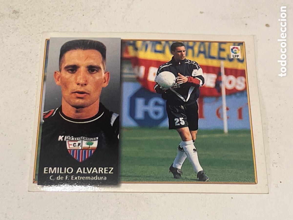 Cromos de F&uacute;tbol: Cromo F&uacute;tbol Liga Este 98-99 Emilio &Aacute;lvarez C. F. Extremadura