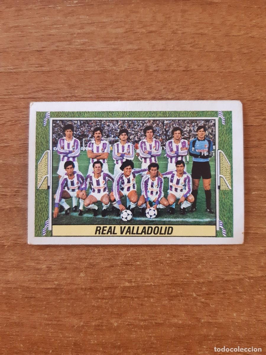 Cromos de F&uacute;tbol: Alineaci&oacute;n Real Valladolid Liga 84-85 ESTE. Nunca pegado, sin pegar