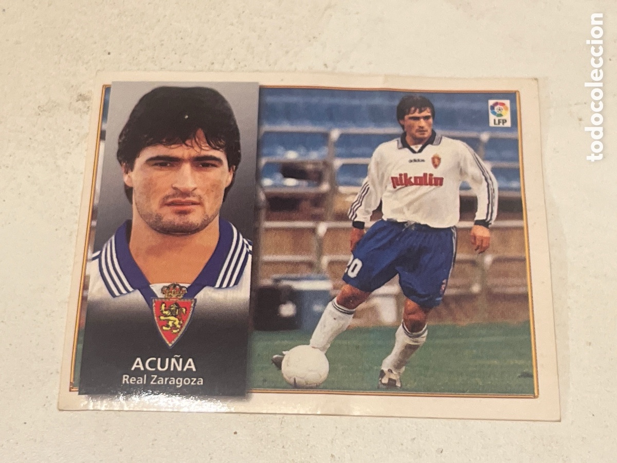 Figurine di Calcio: Cromo F&uacute;tbol Liga Este 98-99 Acu&ntilde;a Real Zaragoza