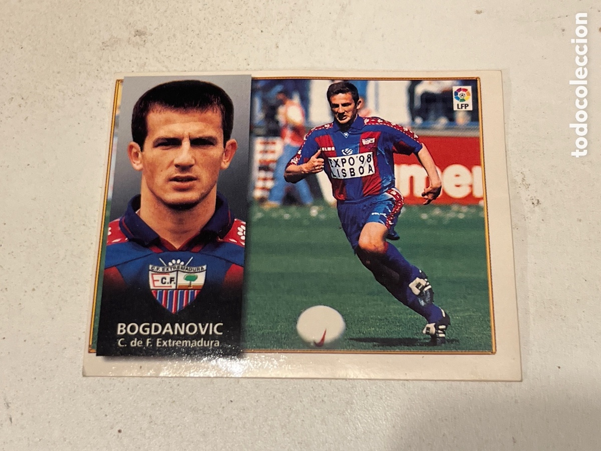 Cromos de F&uacute;tbol: Cromo F&uacute;tbol Liga Este 98-99 Bogdanovic Club de F&uacute;tbol Extremadura