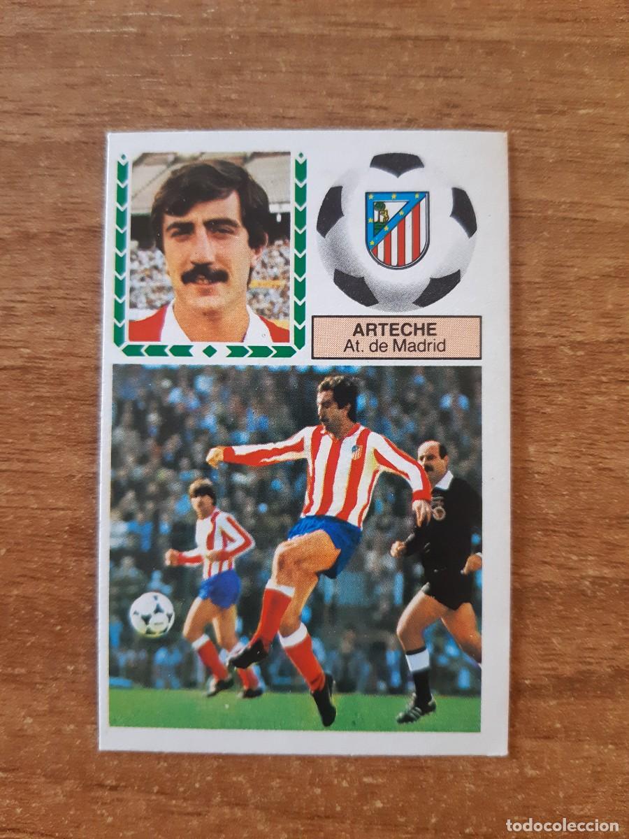 Cromos de F&uacute;tbol: Arteche (Atl&eacute;tico Madrid) Liga 83-84 ESTE. Nunca pegado, sin pegar