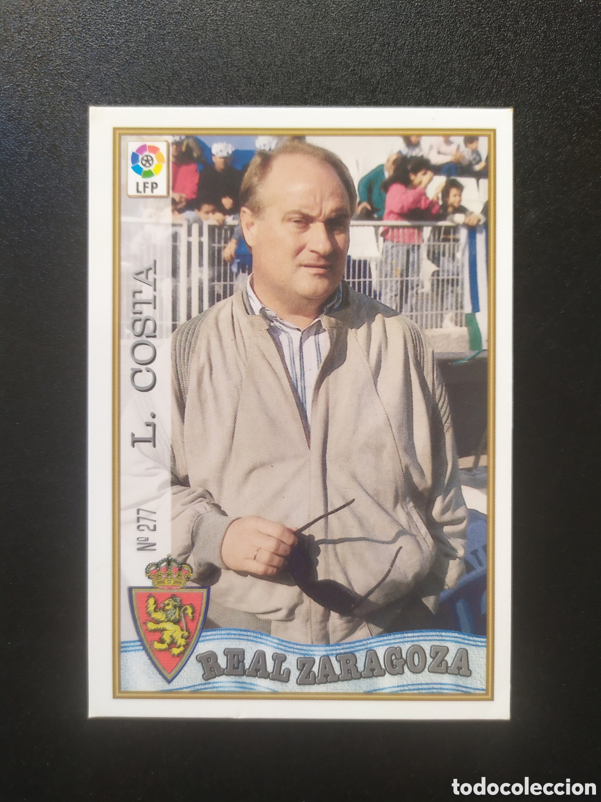 Cromos de F&uacute;tbol: Mundicromo fichas liga 1997 1998 97 98 Luis Costa n&deg; 277 Real Zaragoza