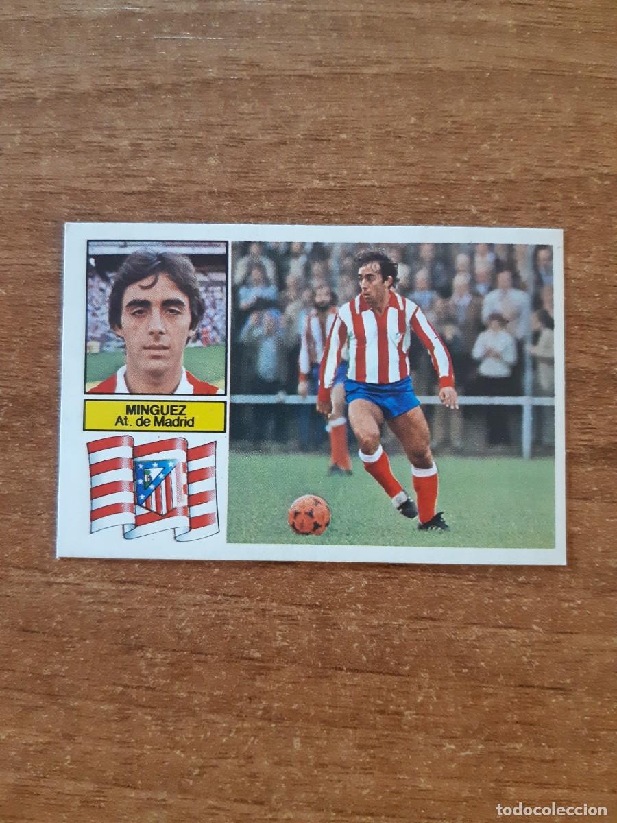 Cromos de f&uacute;tbol: Minguez (Atl&eacute;tico Madrid) Liga 82-83 ESTE. Nunca pegado, sin pegar