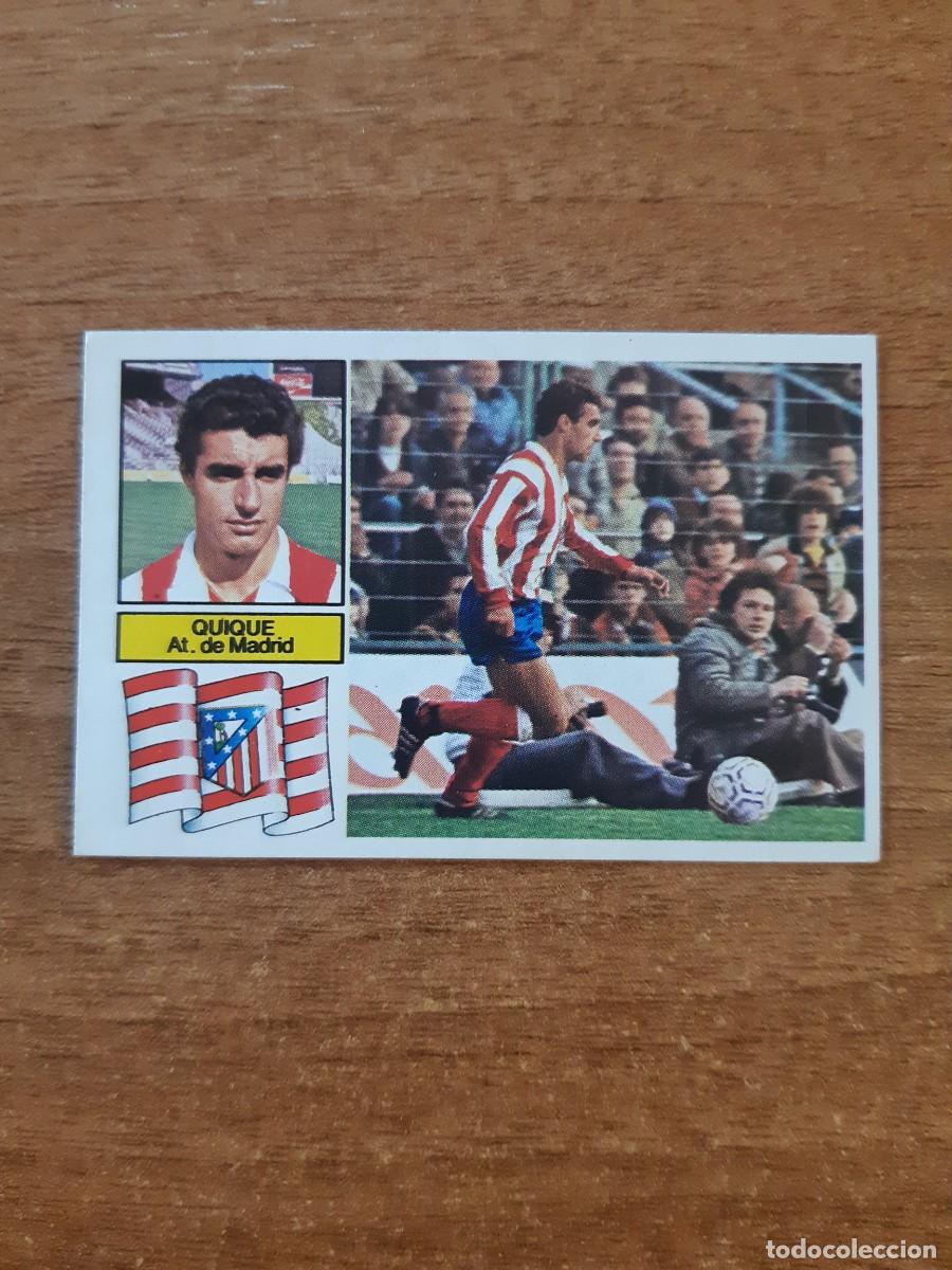Cromos de f&uacute;tbol: Quique (Atl&eacute;tico Madrid) Liga 82-83 ESTE. Nunca pegado, sin pegar