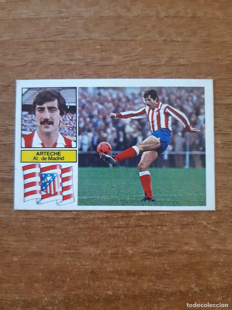 Cromos de f&uacute;tbol: Arteche (Atl&eacute;tico Madrid) Liga 82-83 ESTE. Nunca pegado, sin pegar